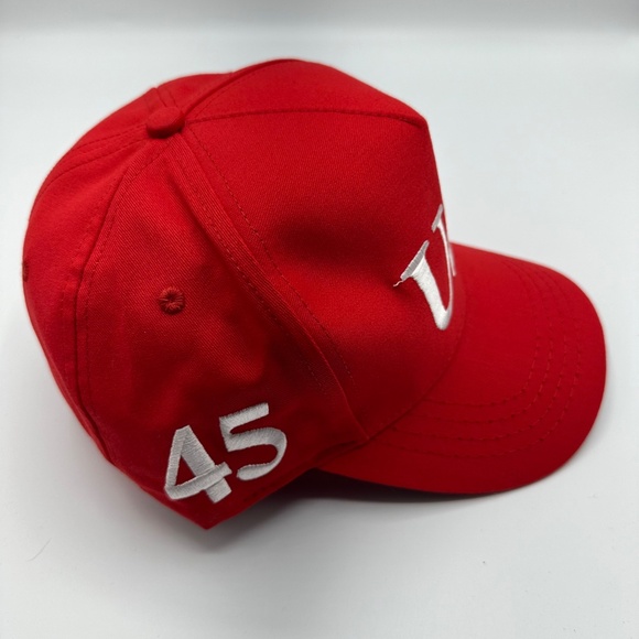Cali-Fame Trump Make America Great Again USA Logo Red Trucker Hat Cap One Size - Picture 2 of 7